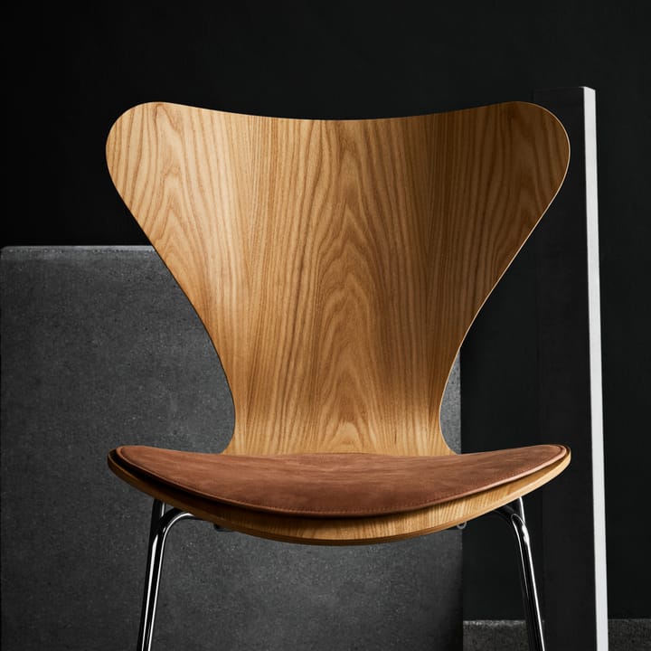 Series 7 chair pad leather - Brown - Fritz Hansen