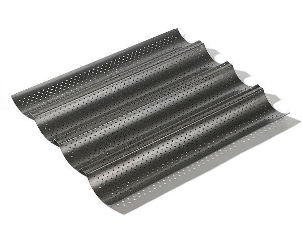 Funktion Function baguette pan nonstick 4 baguettes 32.5x38 cm Black