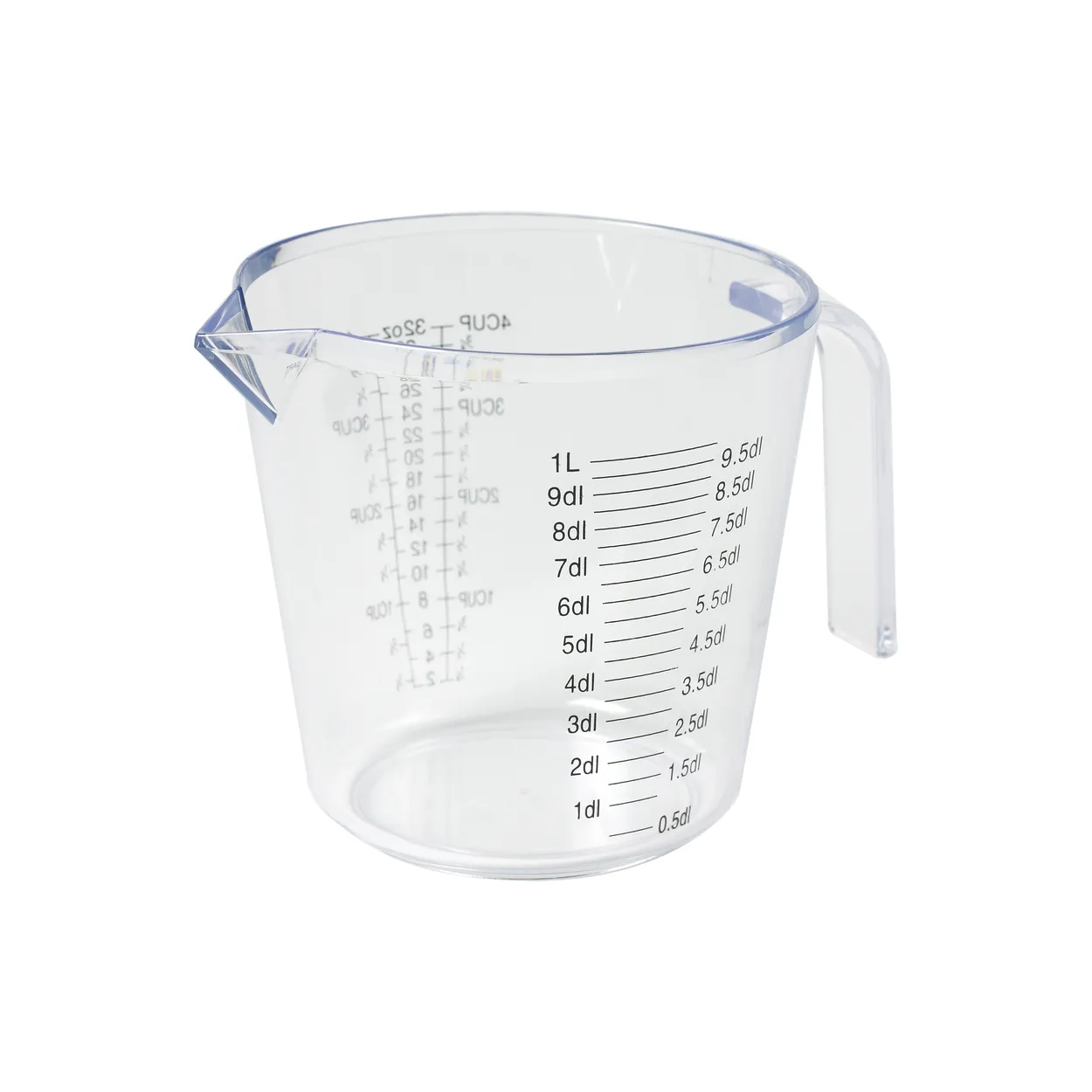 Funktion Function measuring jug 1 L Transparent | Scandinavian Design | Measuring spoons, cups & jugs | Transparent