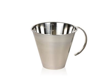 Funktion Function measuring jug steel 0.5 l | Scandinavian Design | Measuring spoons, cups & jugs | Silver-coloured