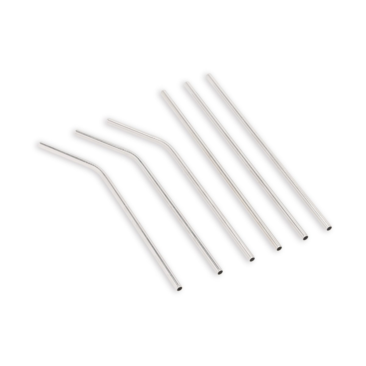 Funktion Function straws 6 pieces Stainless steel | Scandinavian Design | Wine & barware | Silver-coloured