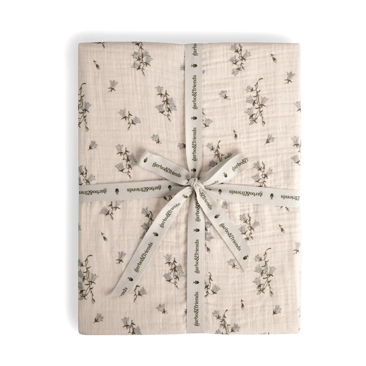 Garbo&Friends Bluebell Muslin fitted sheet 180x200x30 cm