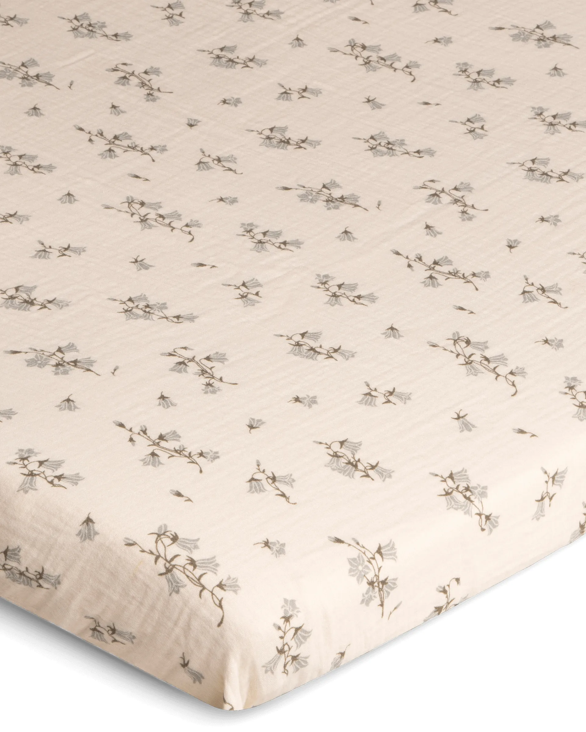 Bluebell Muslin fitted sheet, 70x140x20 cm Garbo&Friends