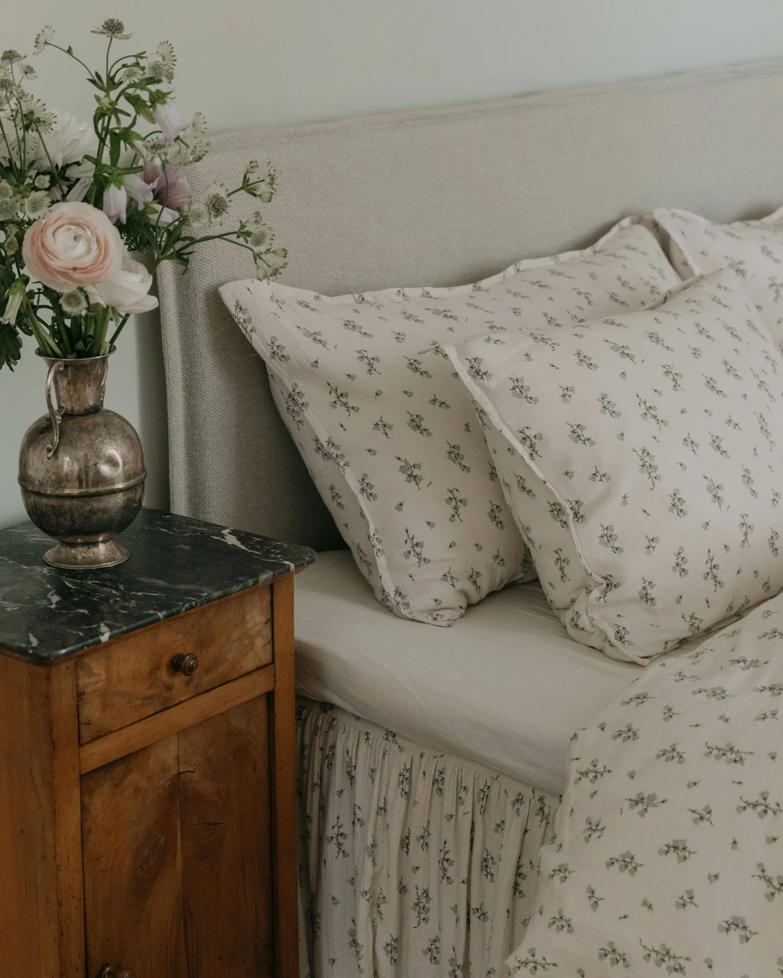Bluebell Muslin pillowcase, 80x80 cm Garbo&Friends