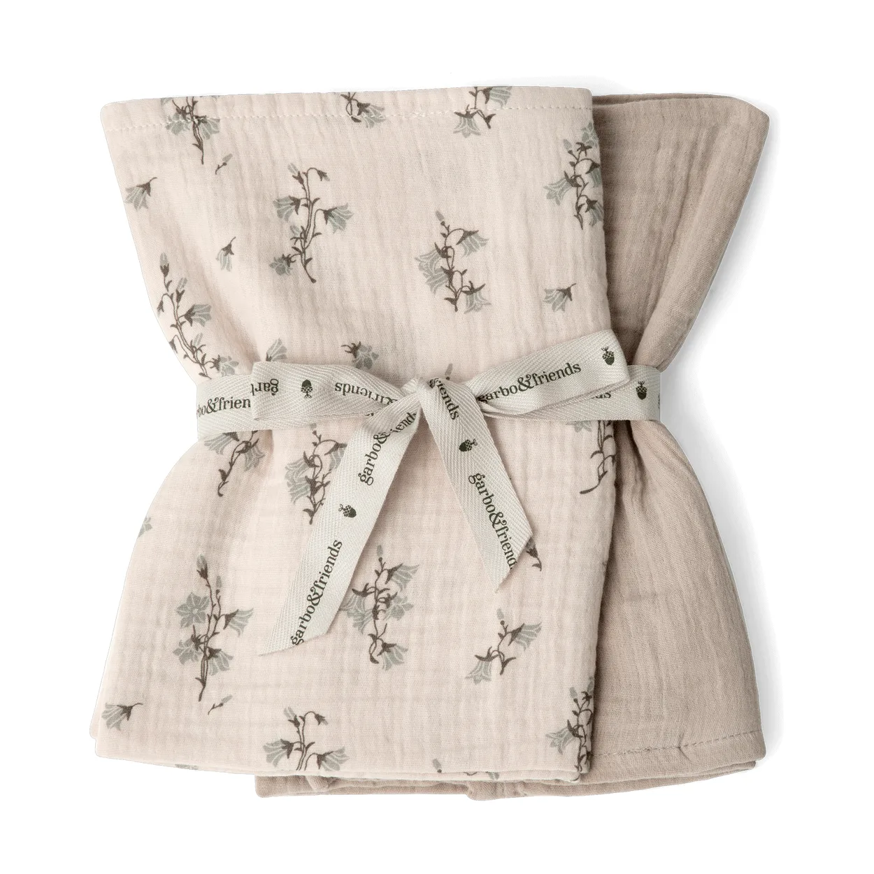 Garbo&Friends Bluebell Muslin small blanket 2 pieces 60x60 cm