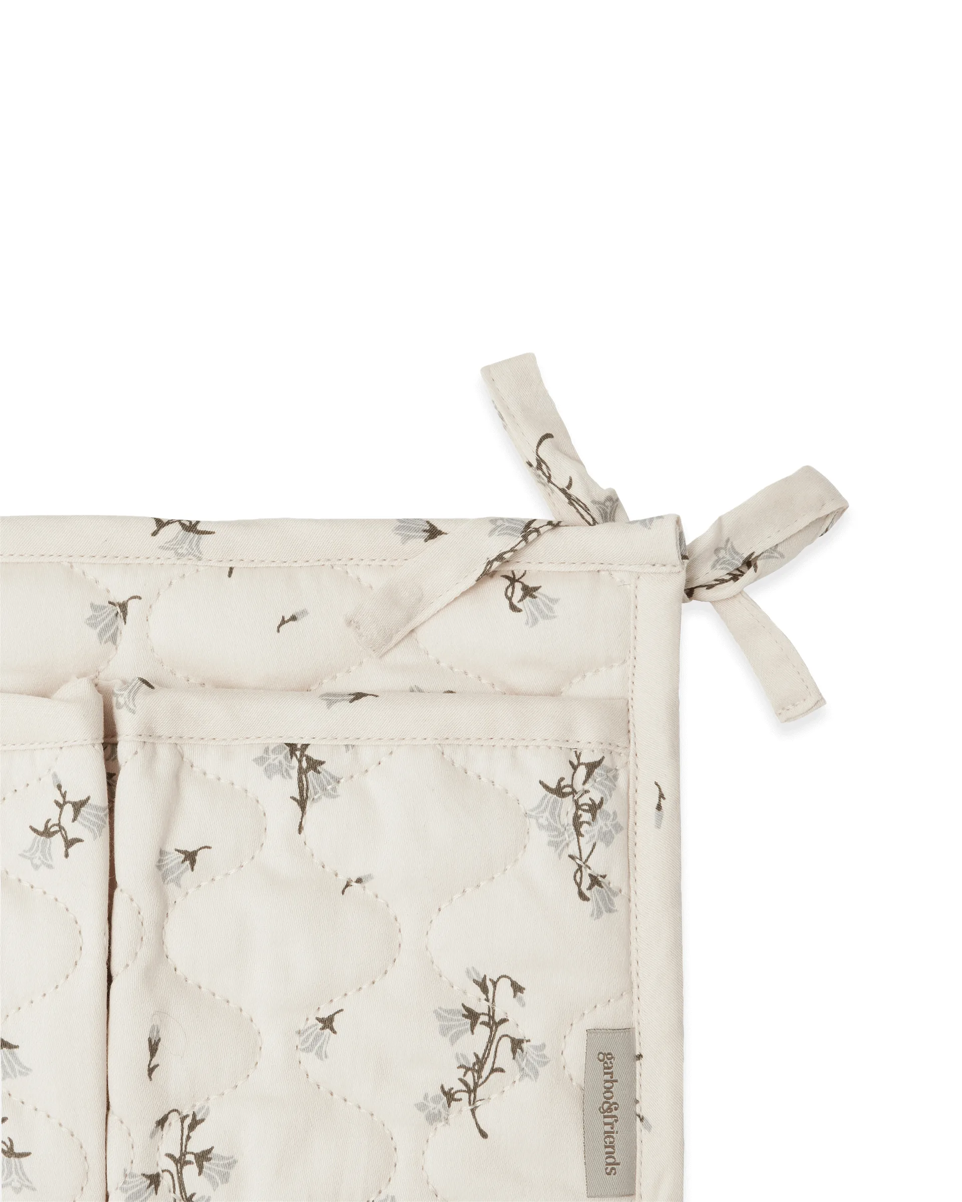 Bluebell satin quilted bed pocket, 18x43 cm Garbo&Friends