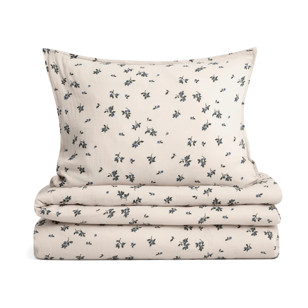Garbo&Friends Blueberry Muslin bed set 140x200 cm/50x70 cm