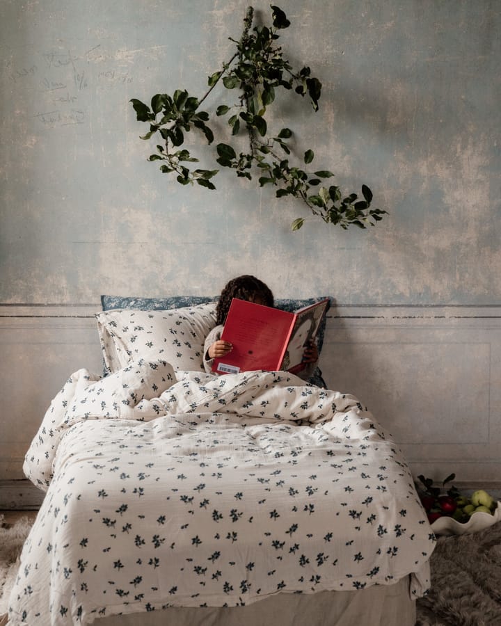Blueberry Muslin bed set - 150x210 cm/50x60 cm - Garbo&Friends