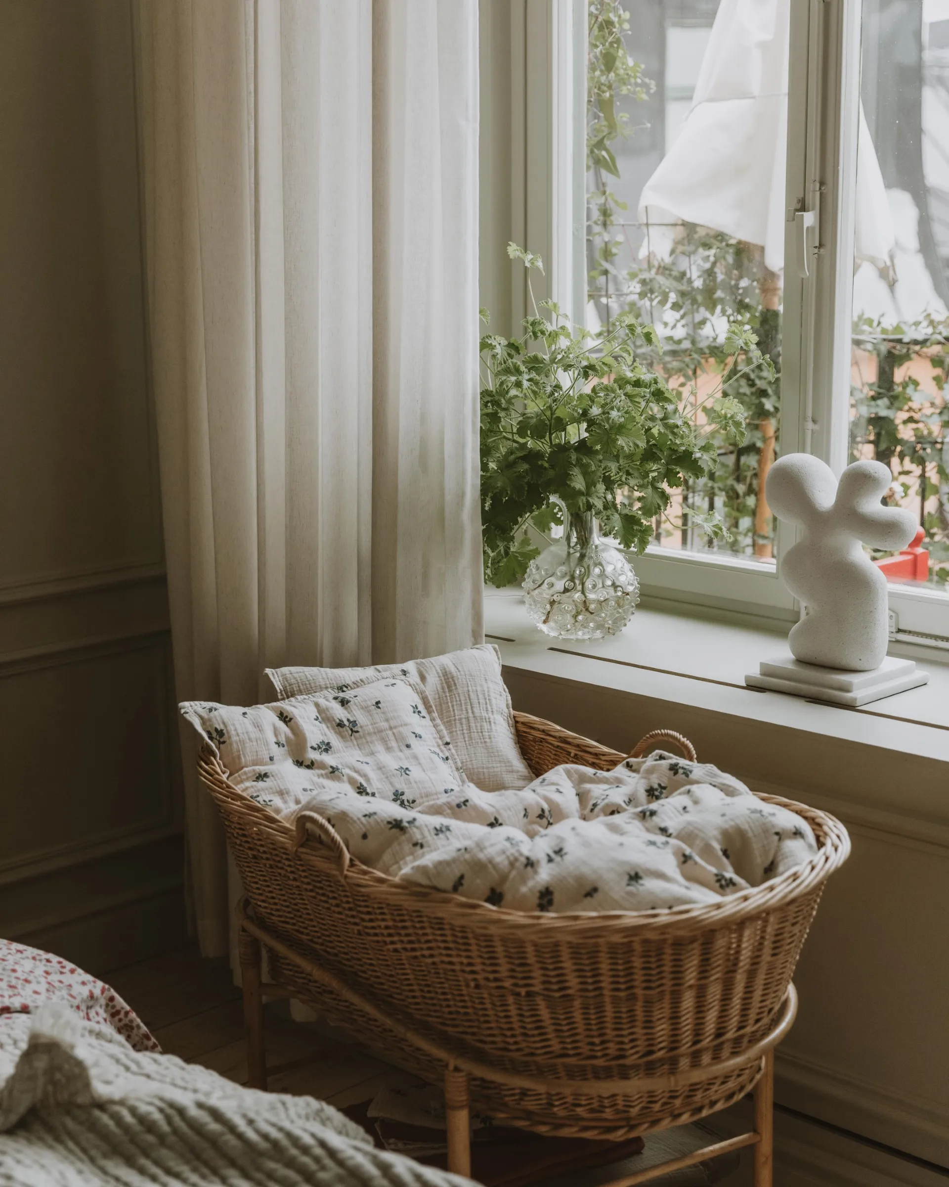 Blueberry Muslin bed set baby, 70x100 cm/40x45 cm Garbo&Friends