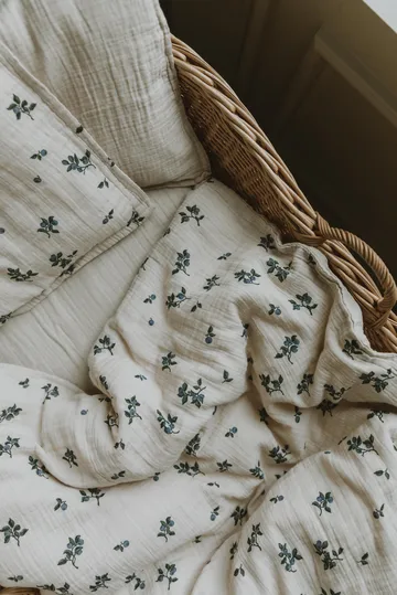 Blueberry Muslin bed set baby - 70x80 cm/28x35 cm - Garbo&Friends