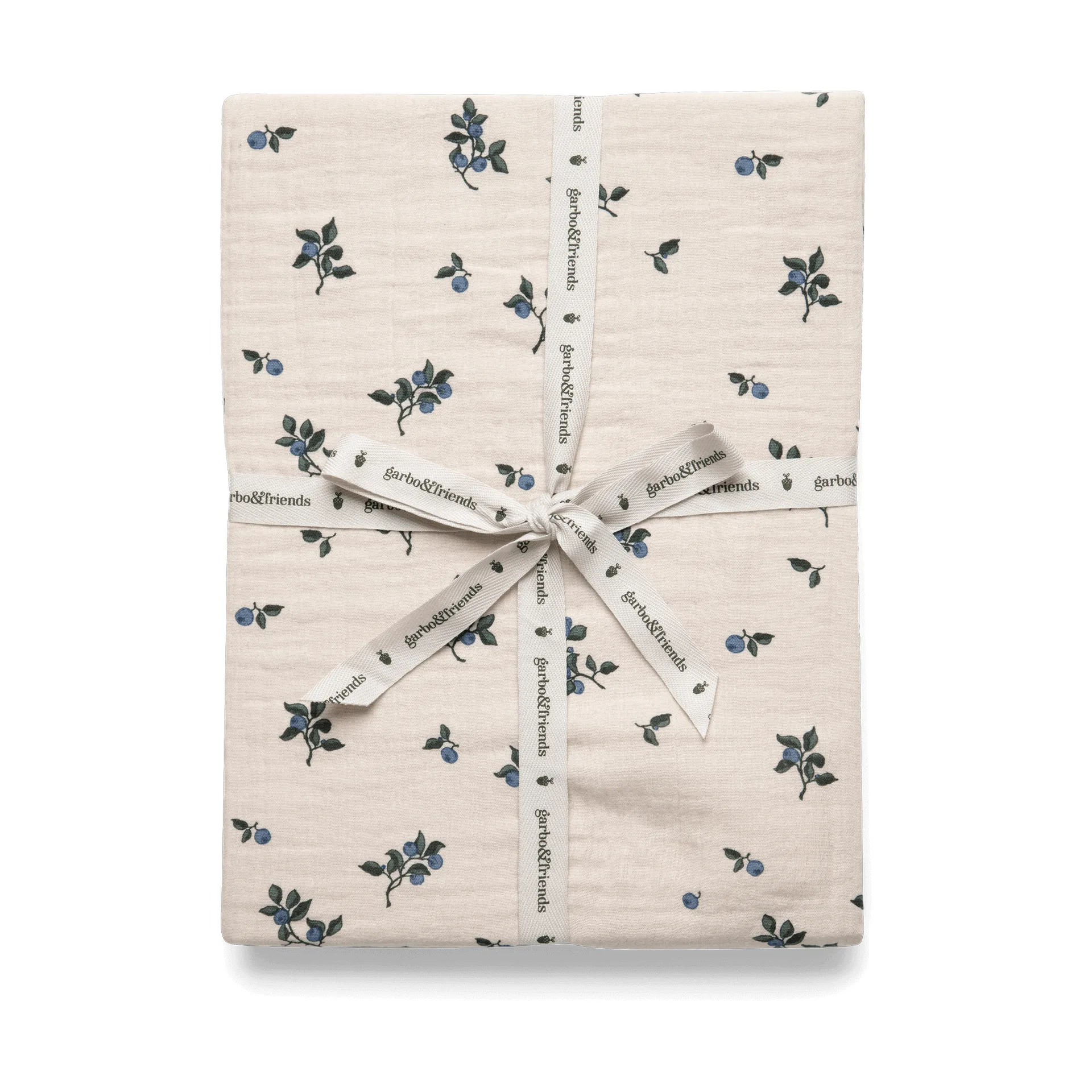 Blueberry Muslin fitted sheet, 180x200x30 cm Garbo&Friends