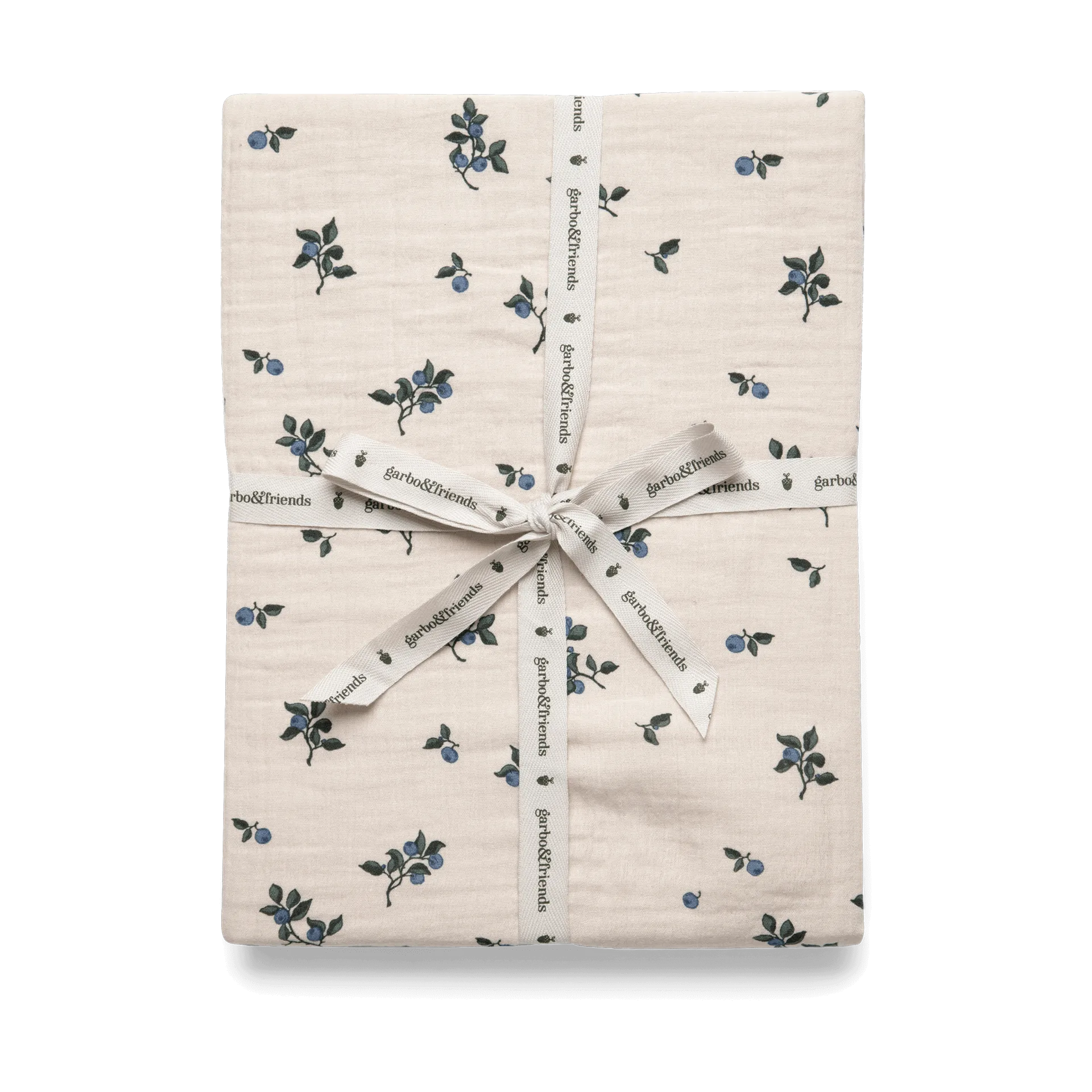 Blueberry Muslin fitted sheet, 70x140x20 cm Garbo&Friends