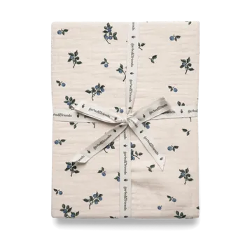 Blueberry Muslin fitted sheet - 70x140x20 cm - Garbo&Friends