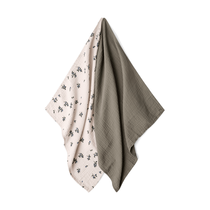 Blueberry Muslin small blanket 2 pieces, 60x60 cm Garbo&Friends