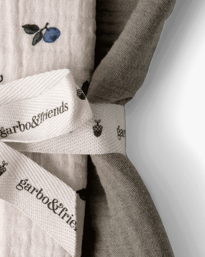 Blueberry Muslin small blanket 2 pieces, 60x60 cm Garbo&Friends