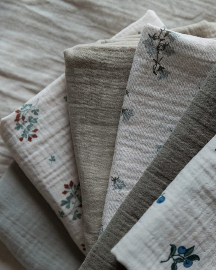 Blueberry Muslin small blanket 2 pieces, 60x60 cm Garbo&Friends