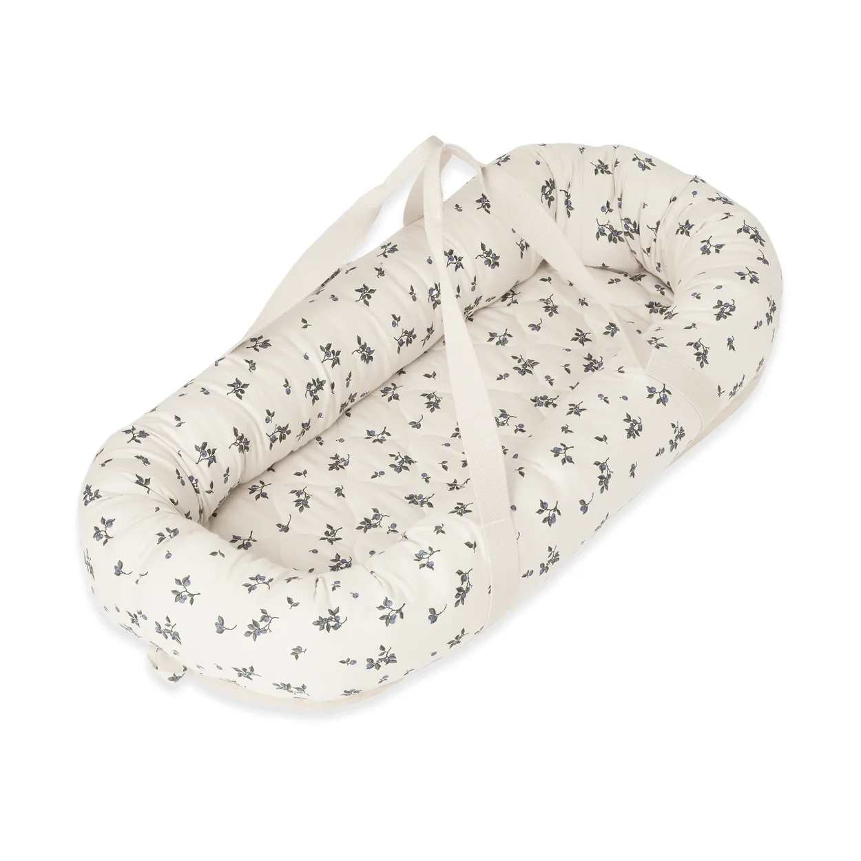 Garbo&Friends Blueberry satin quilted baby nest 43x87x16 cm