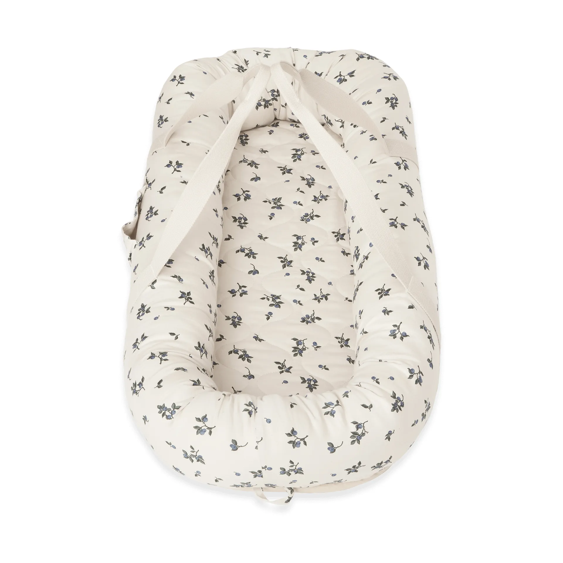 Blueberry satin quilted baby nest, 43x87x16 cm Garbo&Friends