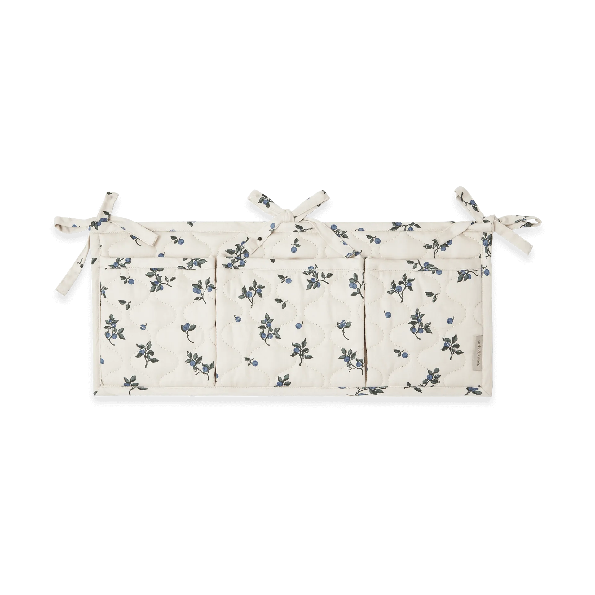 Blueberry satin quilted bed pocket, 18x43 cm Garbo&Friends