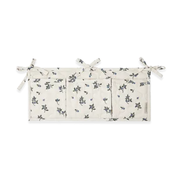 Blueberry satin quilted bed pocket - 18x43 cm - Garbo&Friends