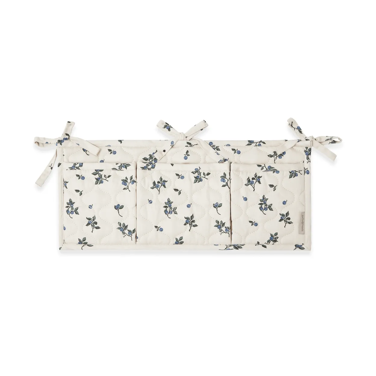 Garbo&Friends Blueberry satin quilted bed pocket 18x43 cm