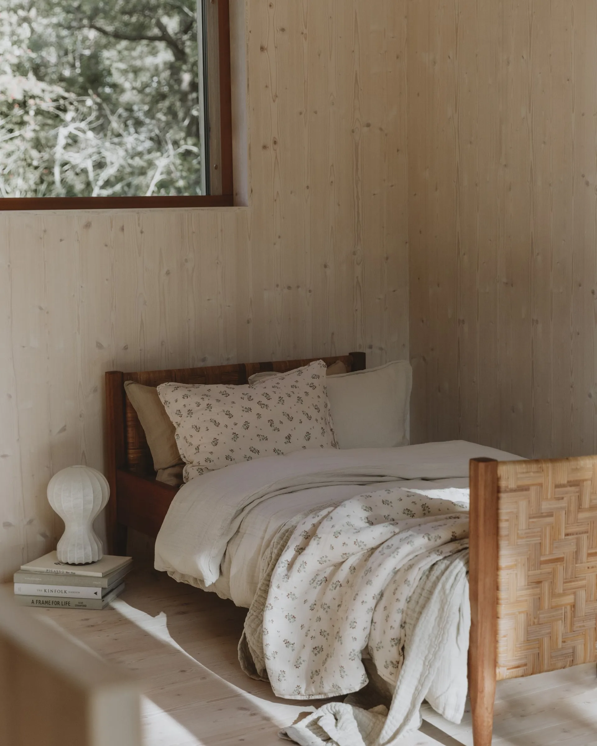 Eggshell Muslin bed set, 140x200 cm/50x70 cm Garbo&Friends