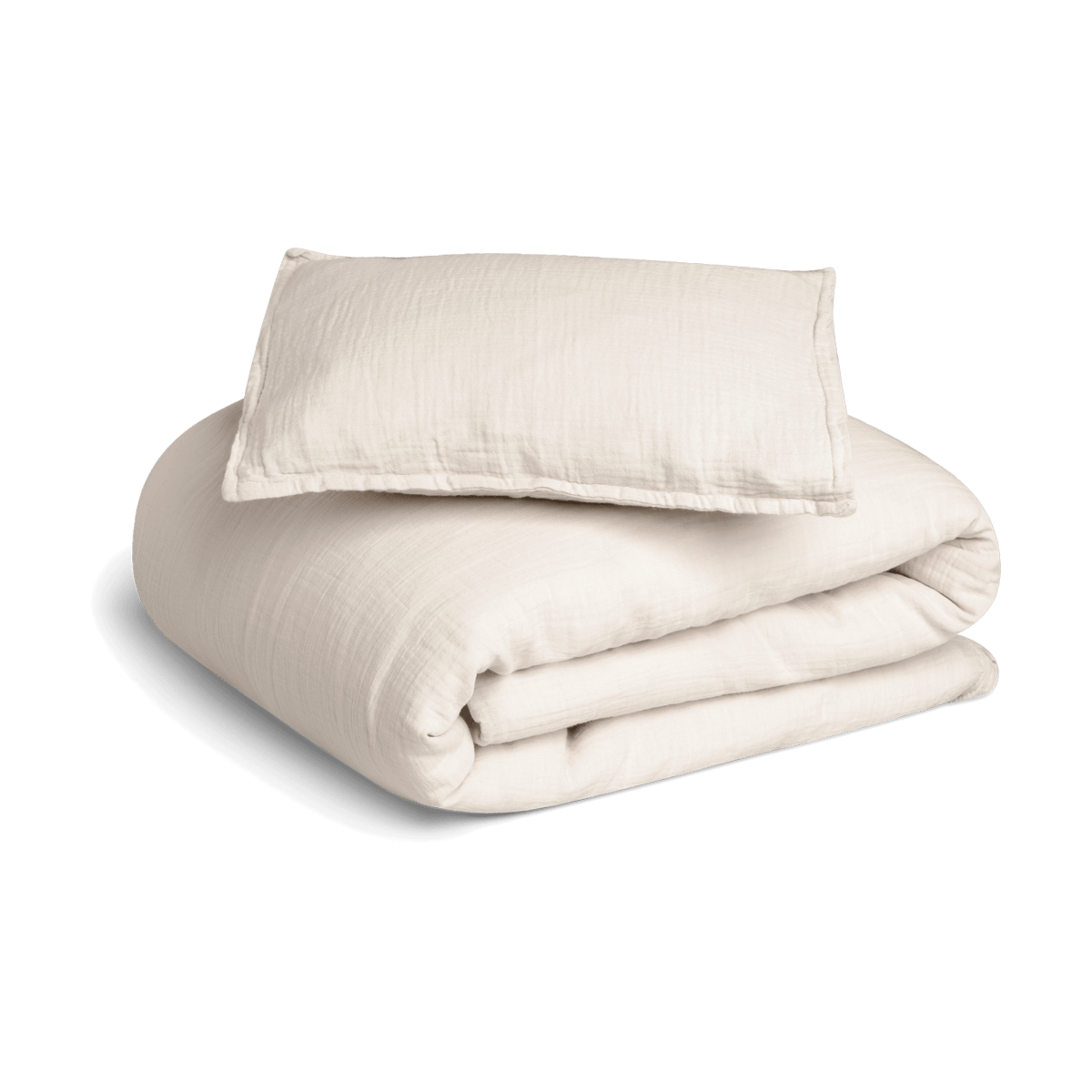 Garbo&Friends Eggshell Muslin bed set baby 70x80 cm/28x35 cm