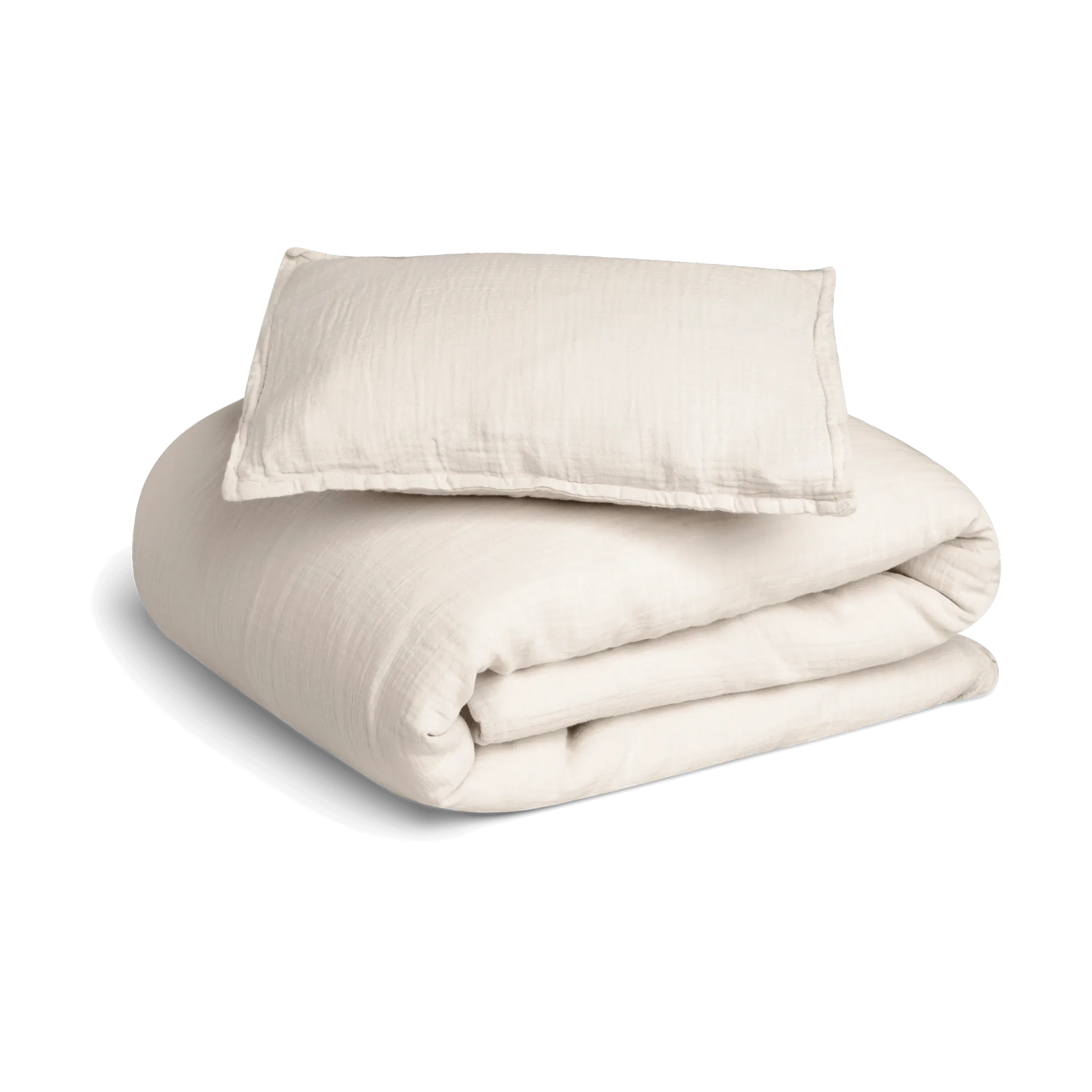 Eggshell Muslin bed set junior, 100x140 cm/40x60 cm Garbo&Friends