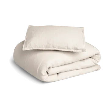 Eggshell Muslin bed set junior - 100x140 cm/40x60 cm - Garbo&Friends