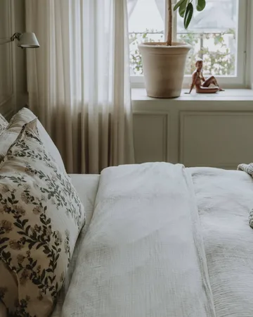 Eggshell Muslin duvet cover - 135x200 cm - Garbo&Friends