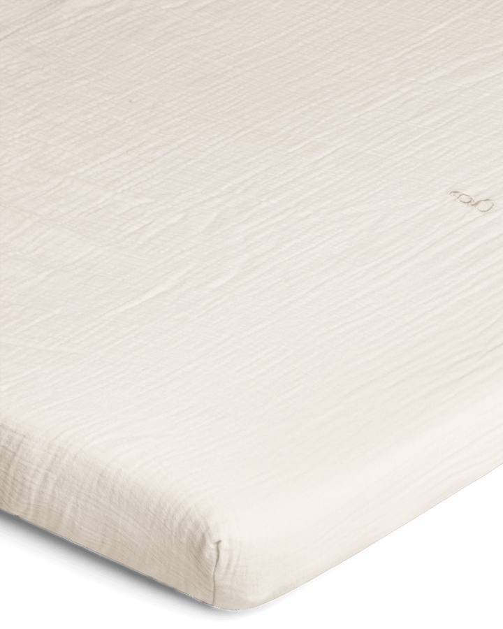 Eggshell Muslin fitted sheet - 140x200x30 cm - Garbo&Friends