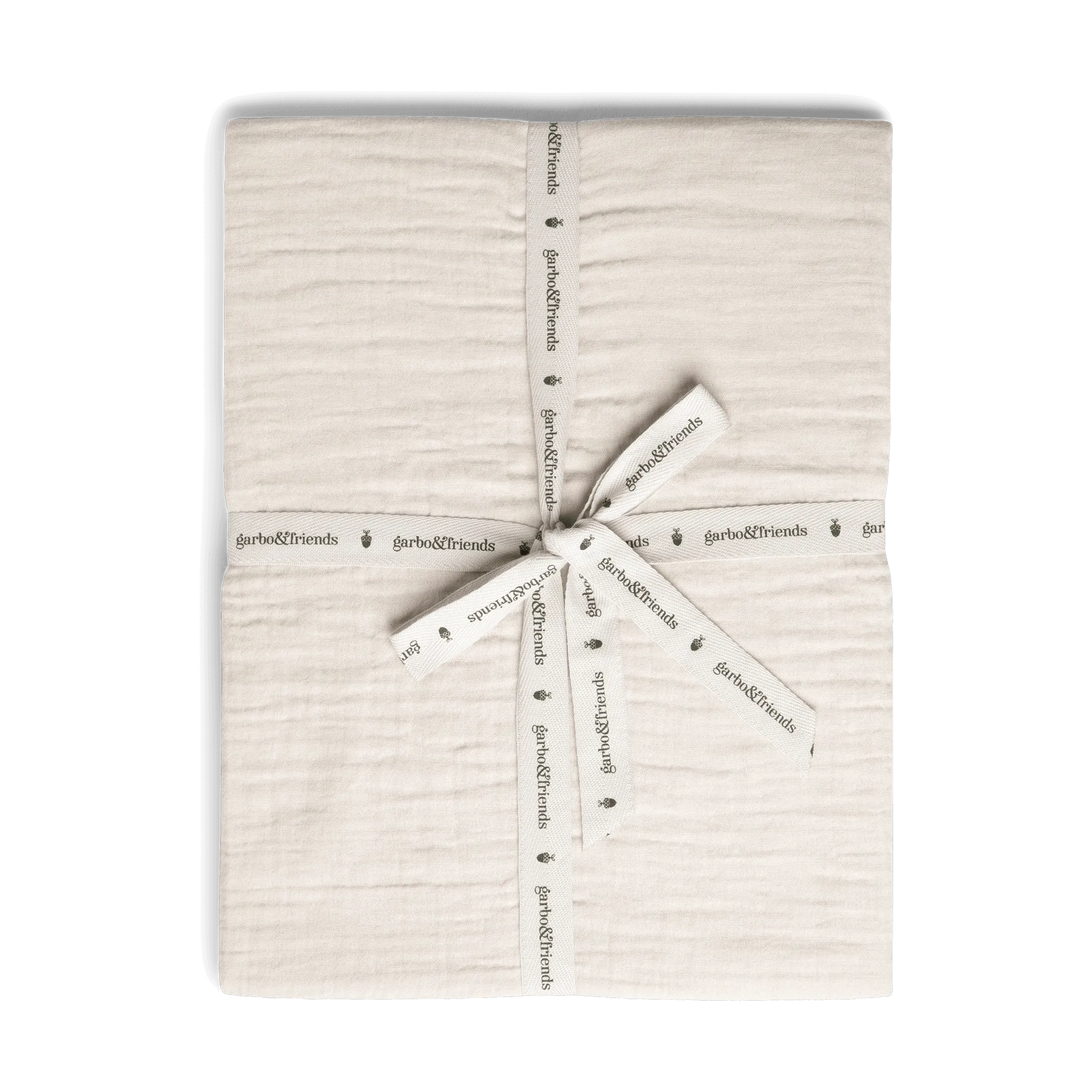 Eggshell Muslin fitted sheet, 180x200x30 cm Garbo&Friends