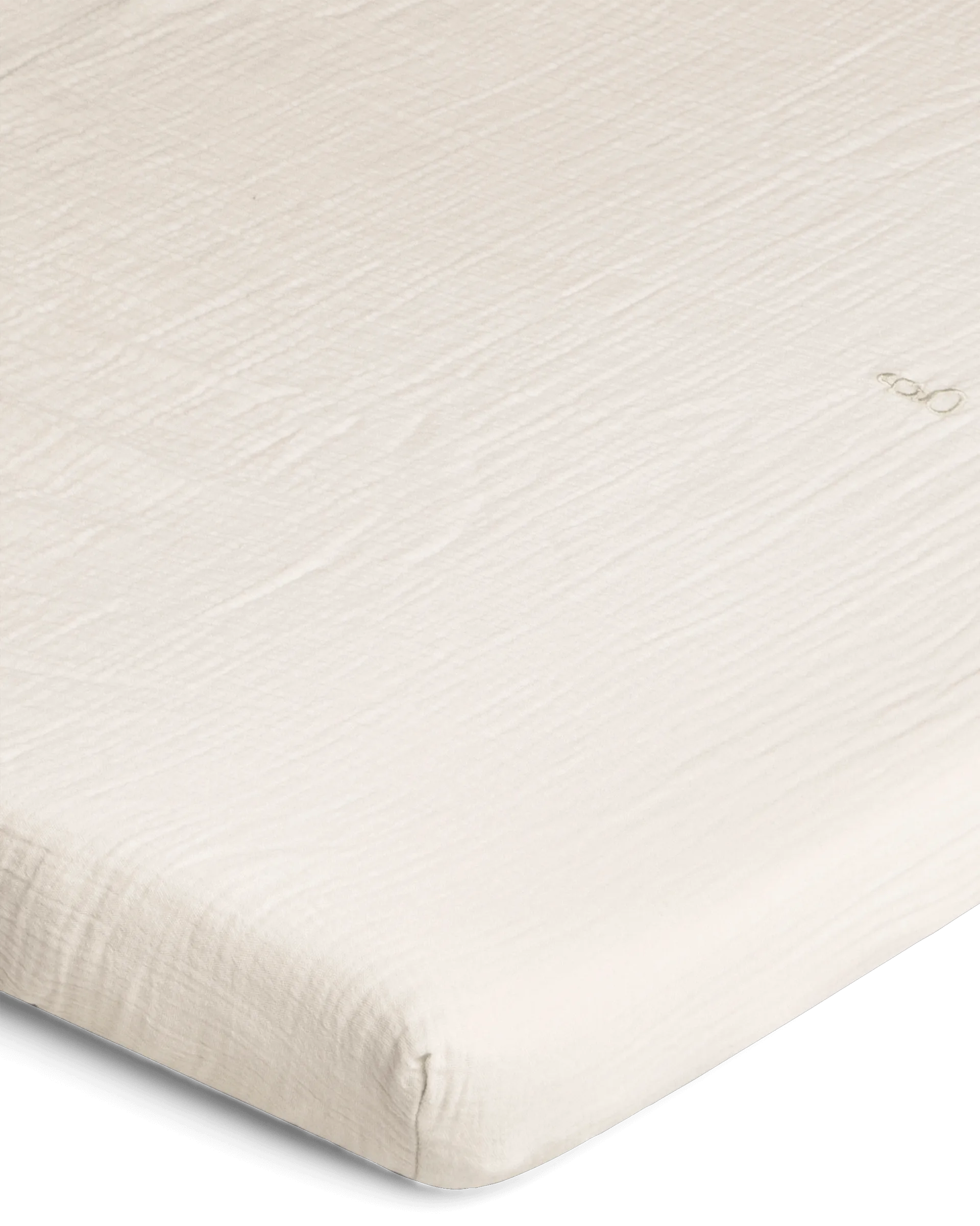 Eggshell Muslin fitted sheet, 180x200x30 cm Garbo&Friends