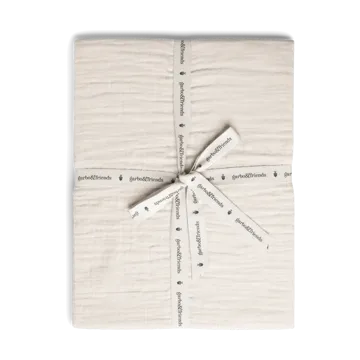 Eggshell Muslin fitted sheet - 90x200x30 cm - Garbo&Friends