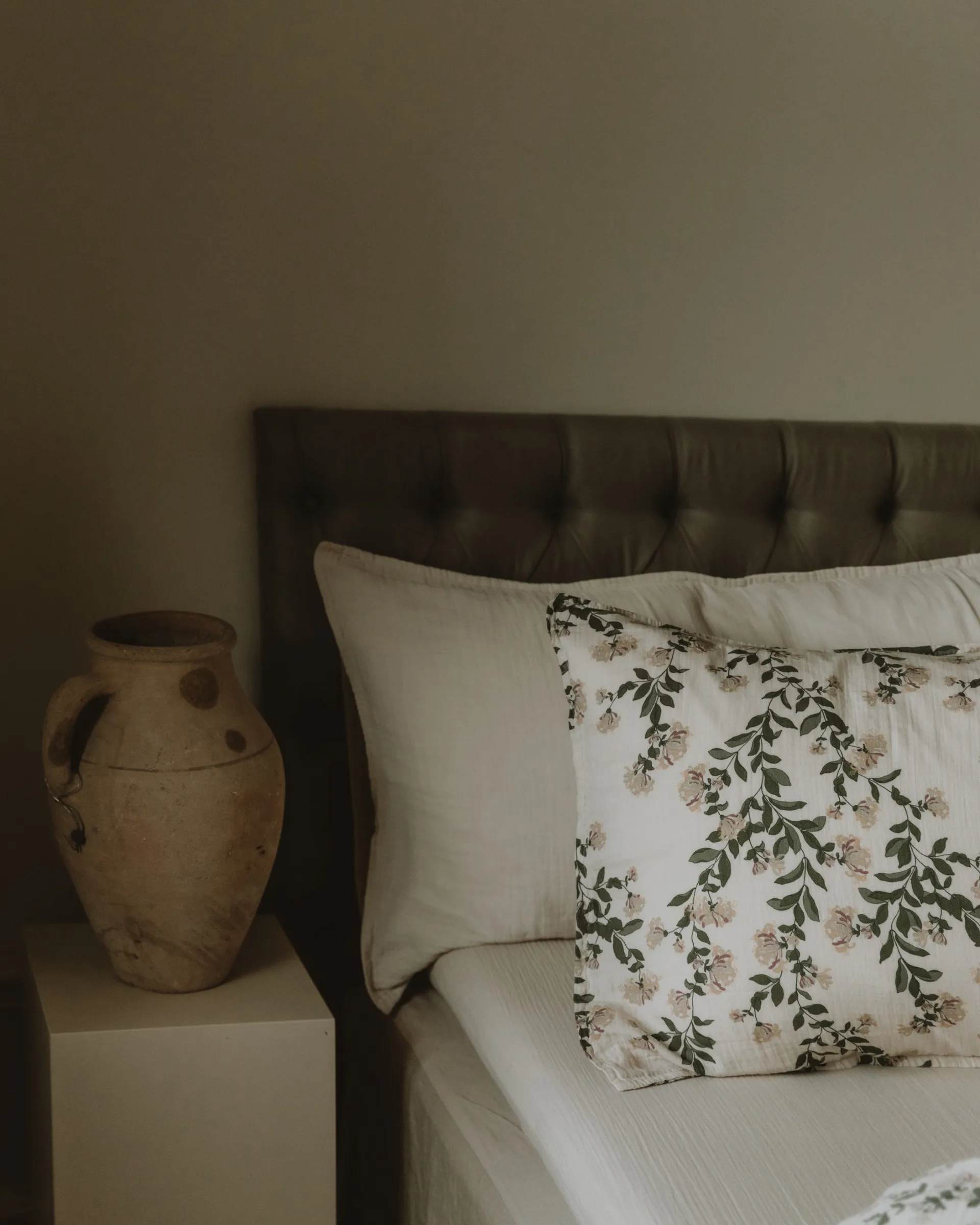 Eggshell Muslin fitted sheet, 90x200x30 cm Garbo&Friends