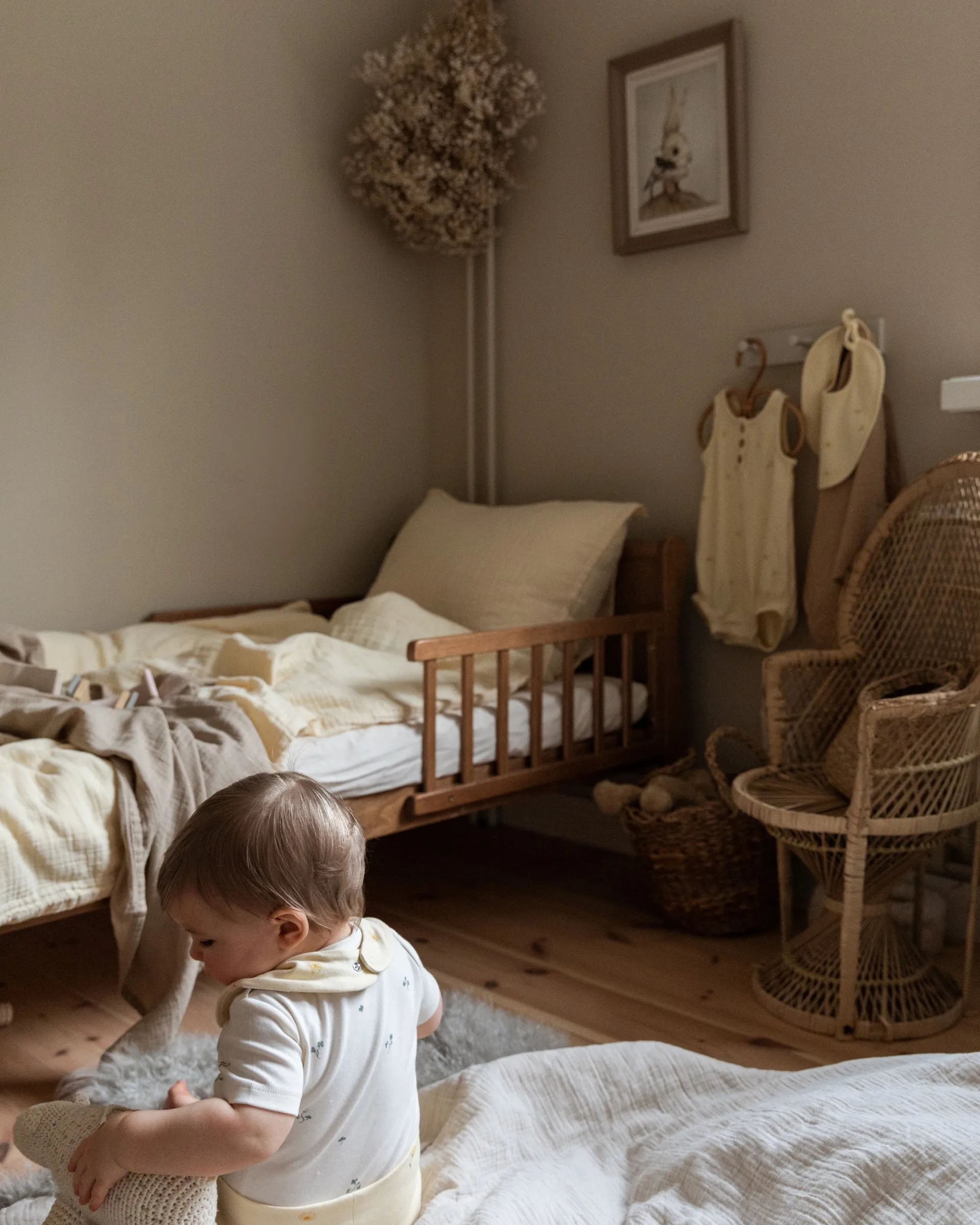 Eggshell Muslin padded blanket, 100x140 cm Garbo&Friends