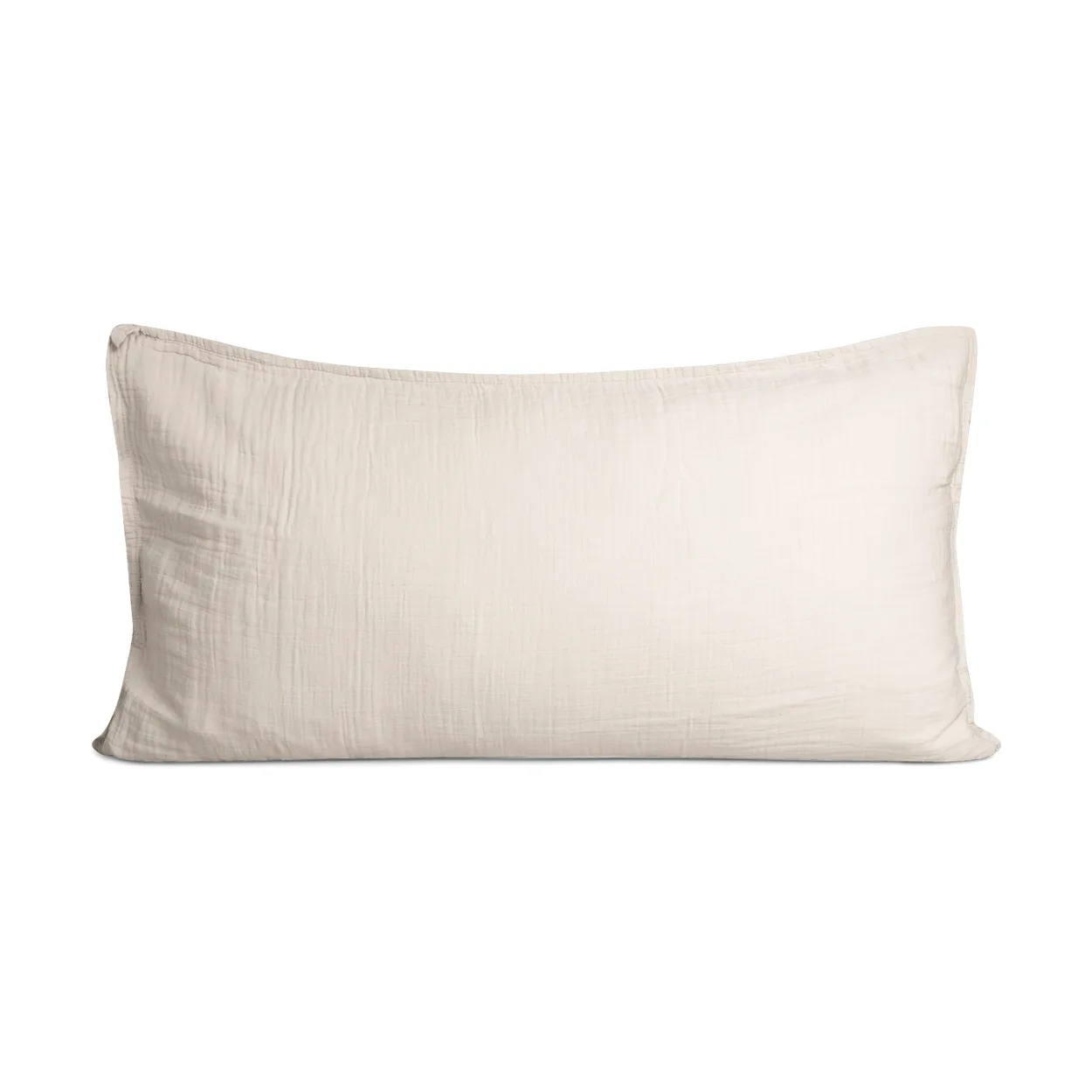 Garbo&Friends Eggshell Muslin pillowcase 50x90 cm | Scandinavian Design | Pillow cases | Beige