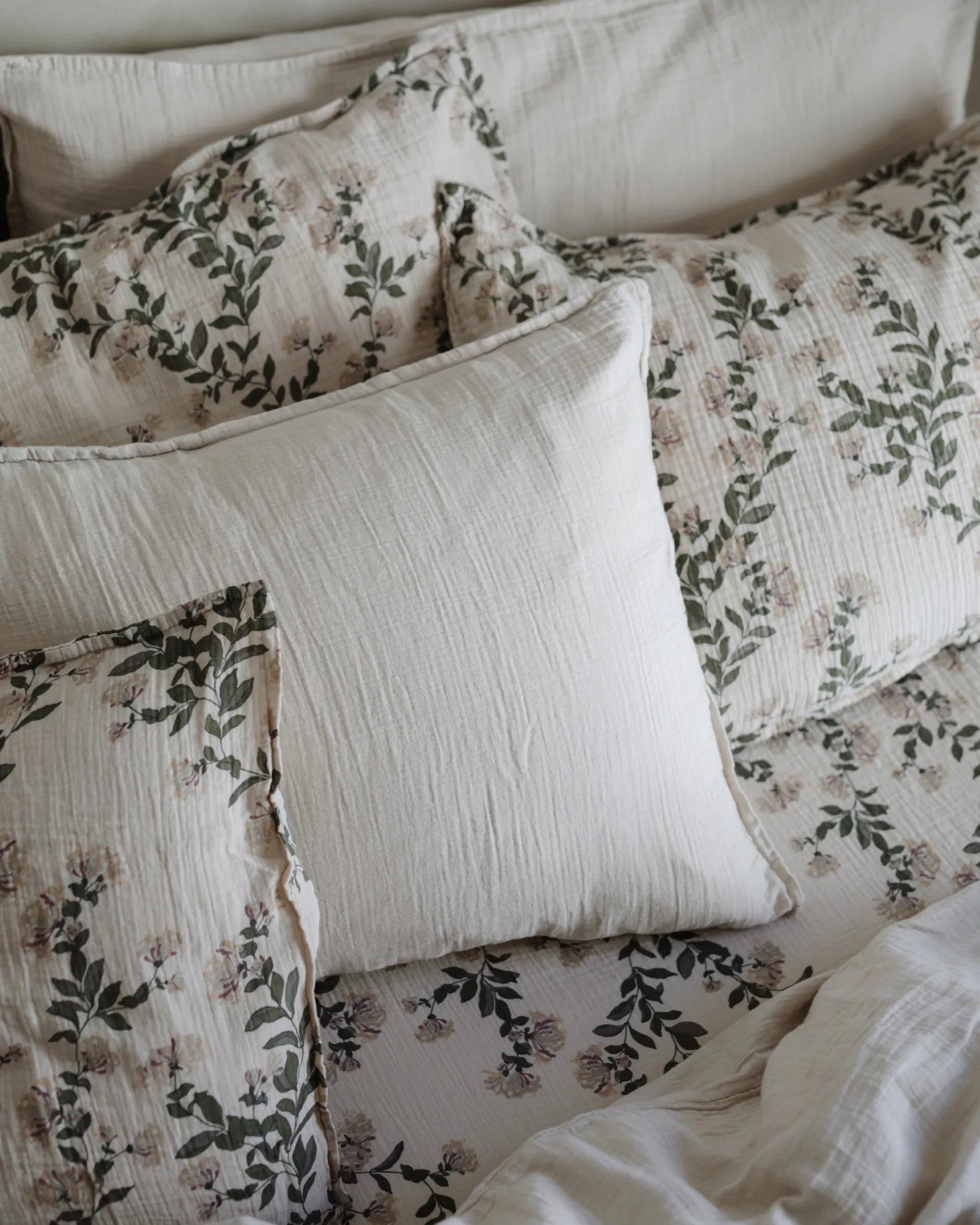 Eggshell Muslin pillowcase, 50x90 cm Garbo&Friends