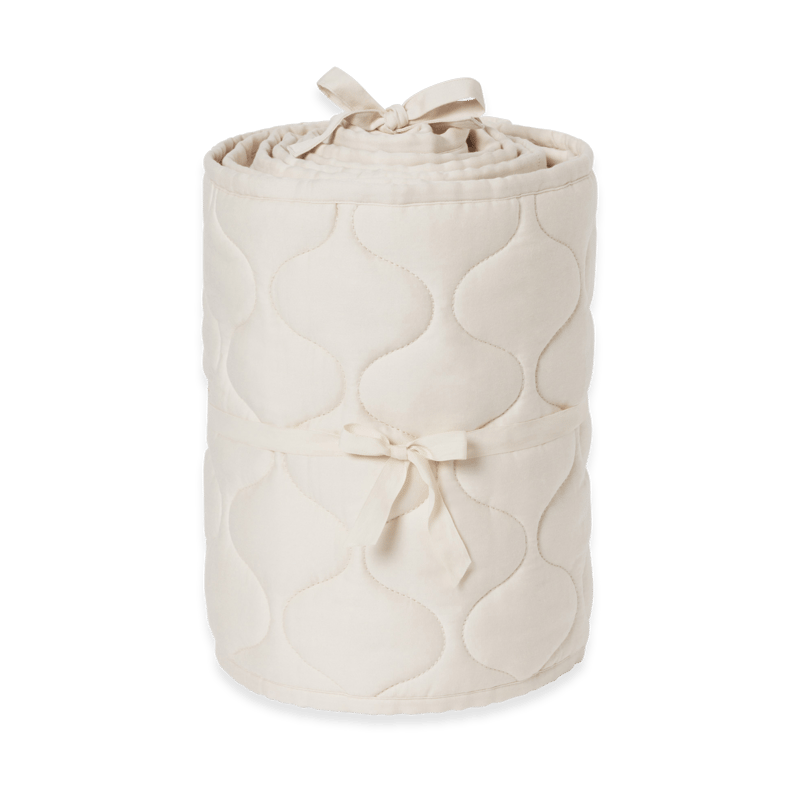 Garbo&Friends Eggshell Satin quilted crib bumper 30x360 cm