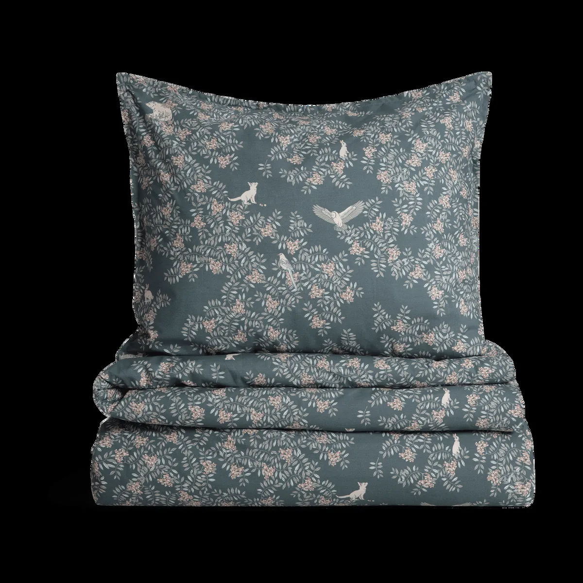 Garbo&Friends Fauna Forest bed set 140x200 cm/60x63 cm