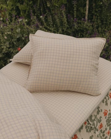 Gingham Sky Blue Muslin pillowcase - 50x75 cm - Garbo&Friends