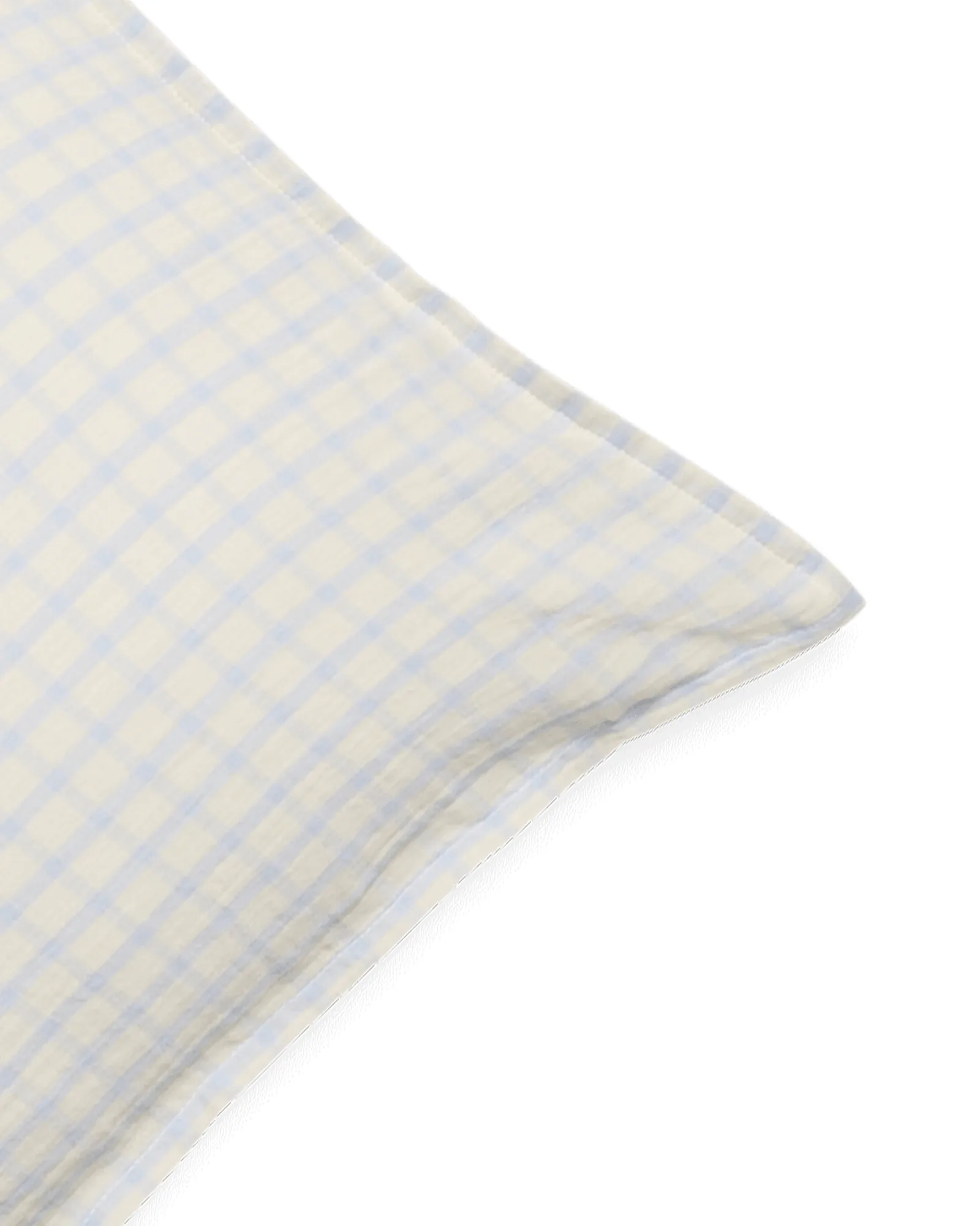 Gingham Sky Blue muslin pillowcase, Sky 50x60 cm Garbo&Friends