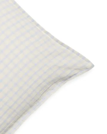 Gingham Sky Blue muslin pillowcase - Sky 50x60 cm - Garbo&Friends