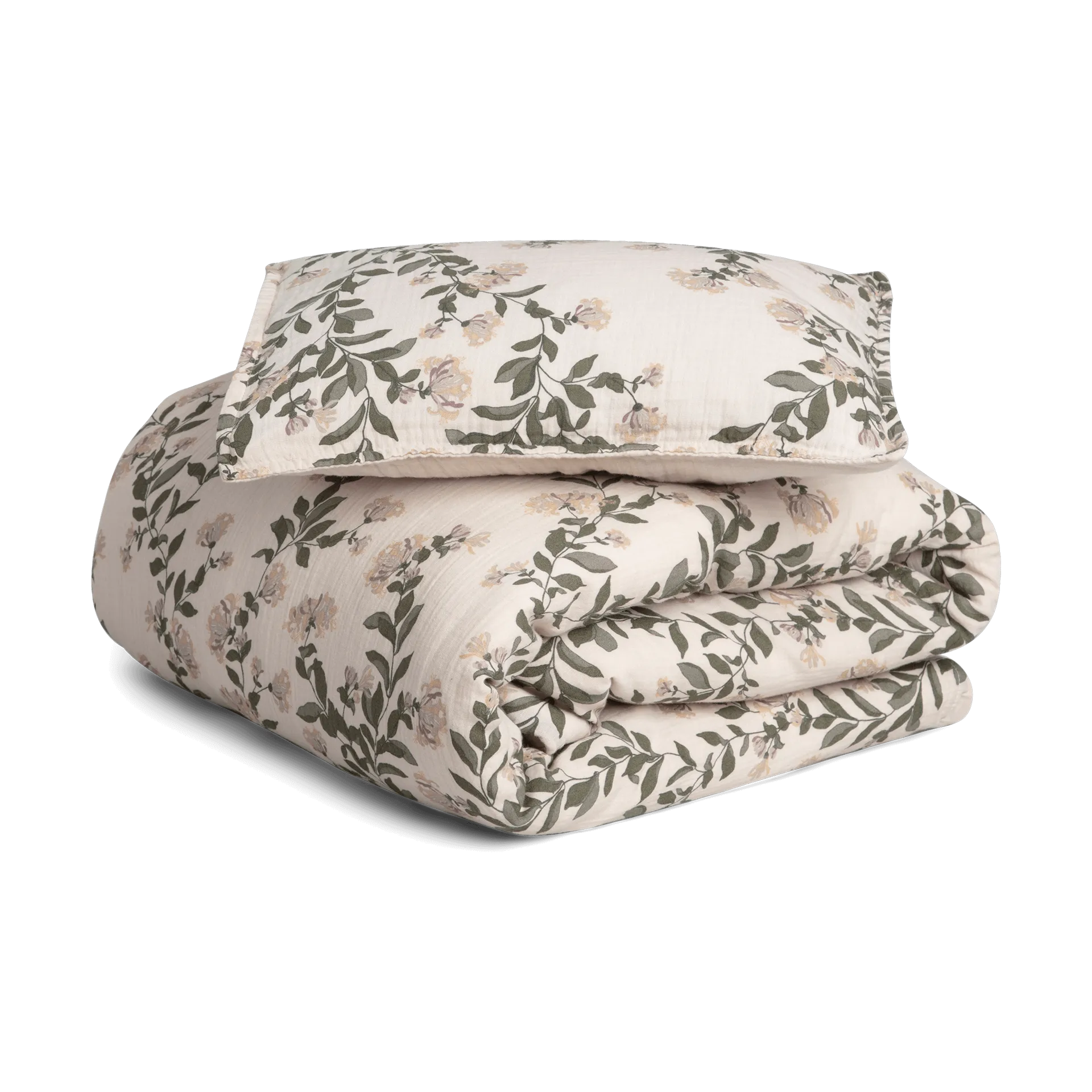 Honeysuckle Muslin bed set baby, 70x80 cm/28x35 cm Garbo&Friends