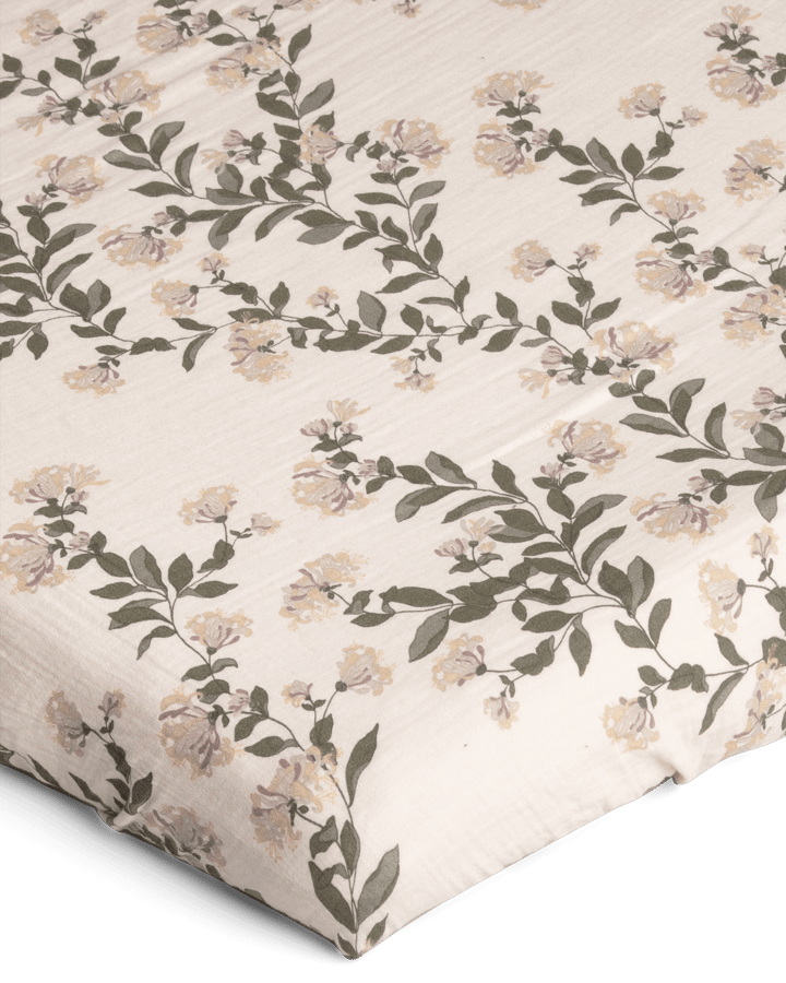 Honeysuckle Muslin fitted sheet - 140x200x30 cm - Garbo&Friends