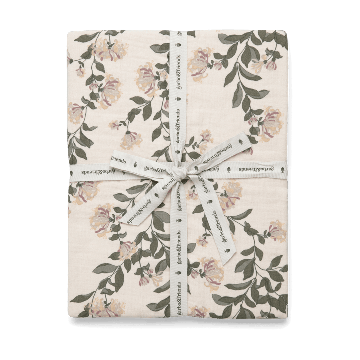 Honeysuckle Muslin fitted sheet - 180x200x30 cm - Garbo&Friends