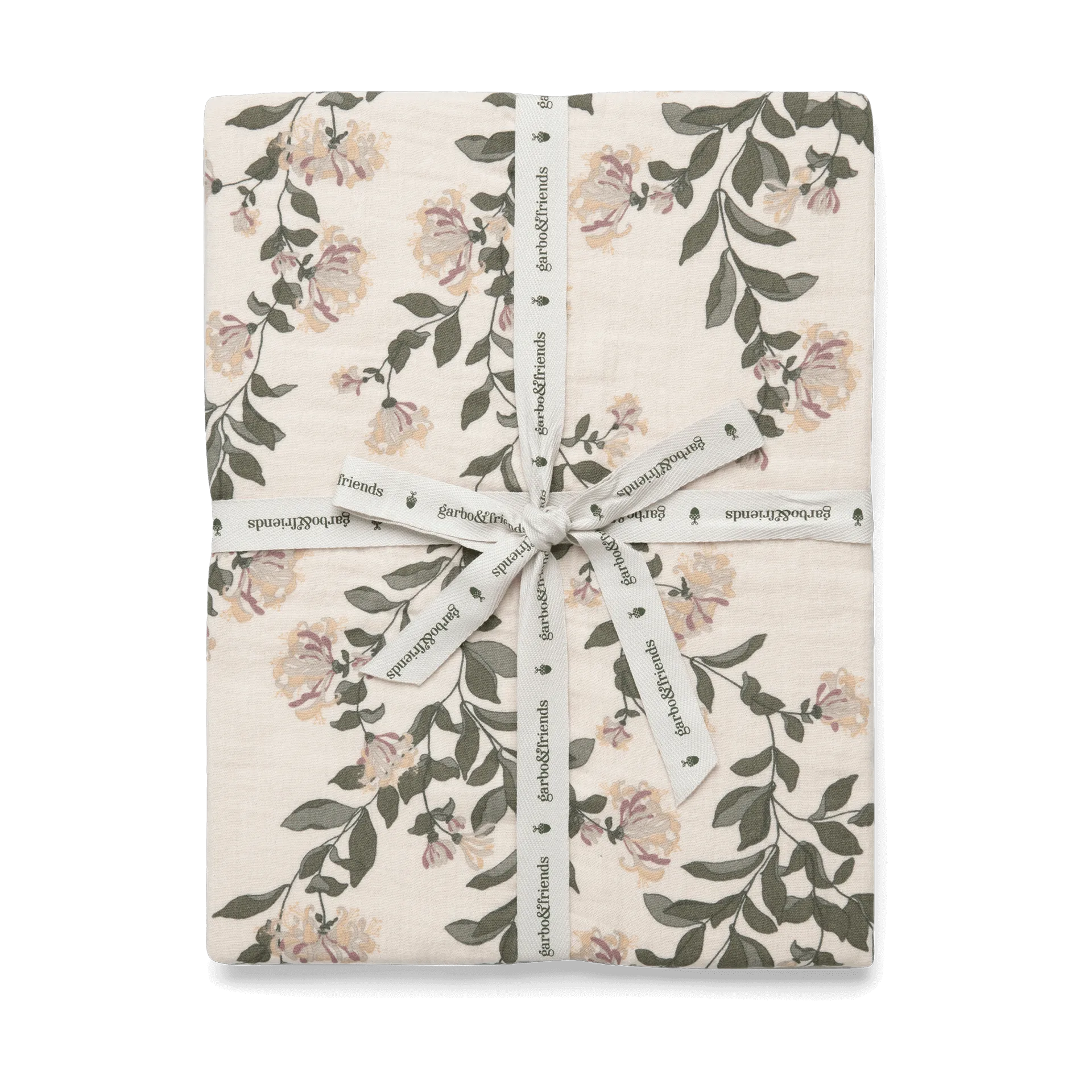 Honeysuckle Muslin fitted sheet, 60x120x20 cm Garbo&Friends