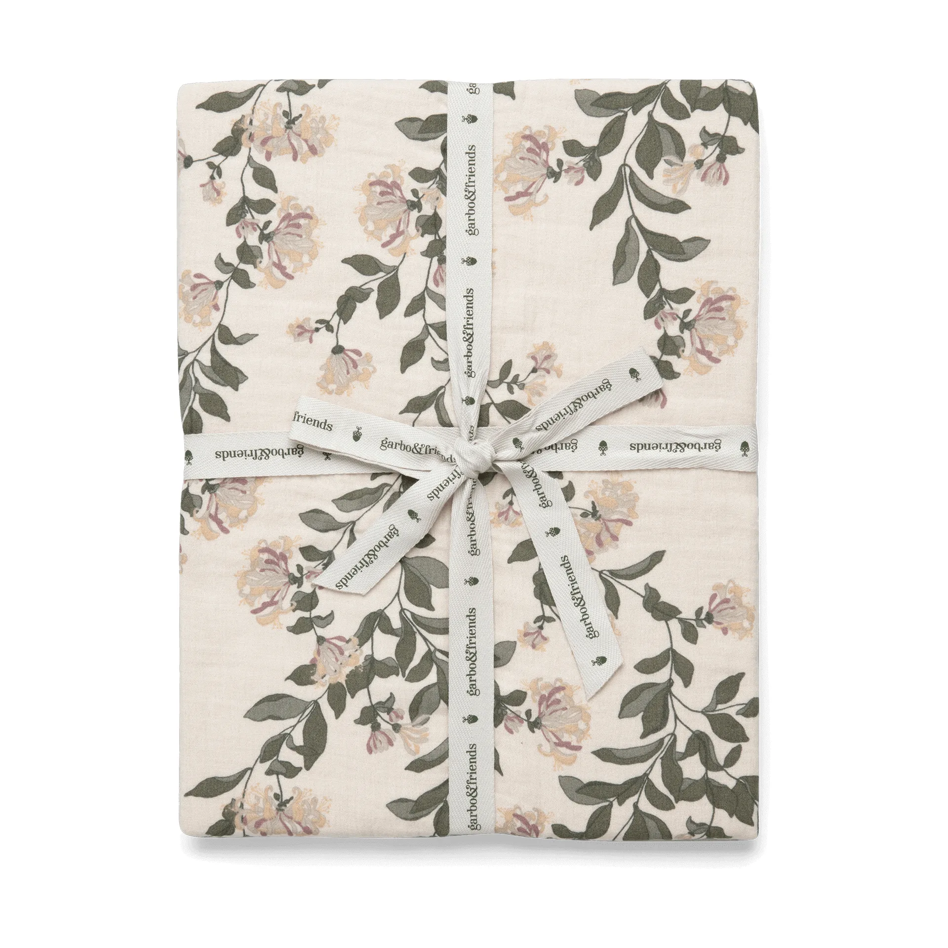 Honeysuckle Muslin fitted sheet, 90x200x30 cm Garbo&Friends