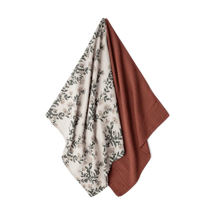 Honeysuckle Muslin small blanket 2 pieces, 60x60 cm Garbo&Friends