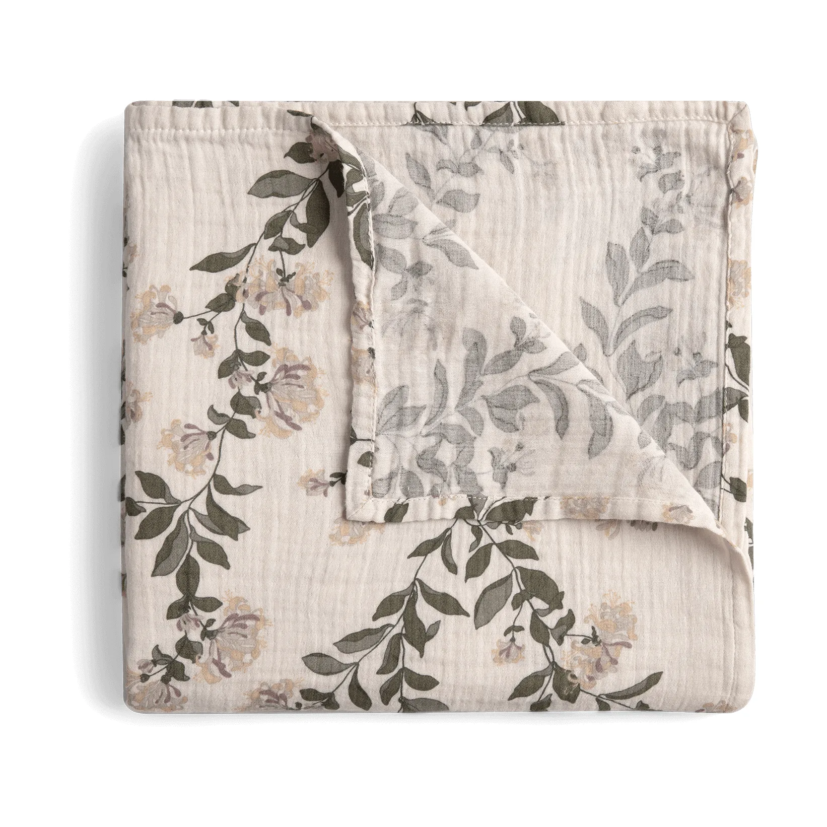 Honeysuckle Muslin Swaddle blanket, 110x110 cm Garbo&Friends